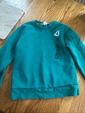 Reebok Men's Teal Green Crewneck Sweatshirt